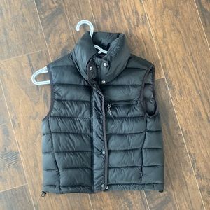 Black Zara puffer vest